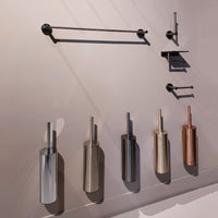Tuvalu toilet accessory set with shelf