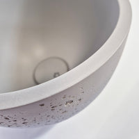 Concrete mini washbasin bowl round