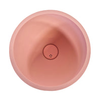 Concrete mini washbasin bowl round