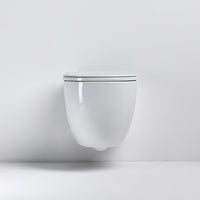 Compact rimless toilet pack