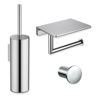 Tuvalu toilet accessory set with shelf