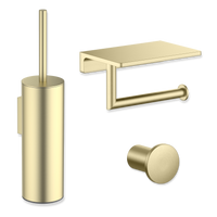 Tuvalu toilet accessory set with shelf