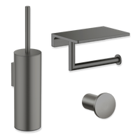 Tuvalu toilet accessory set with shelf