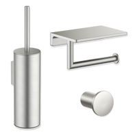 Tuvalu toilet accessory set with shelf