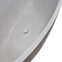 Concrete freestanding bath organic