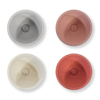 Concrete mini washbasin bowl round