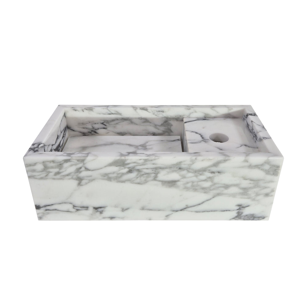 Plate fontein Arabescato Corchia 40