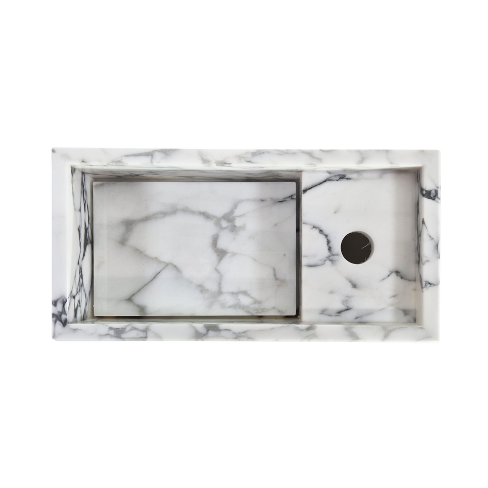 Plate fontein Arabescato Corchia 40