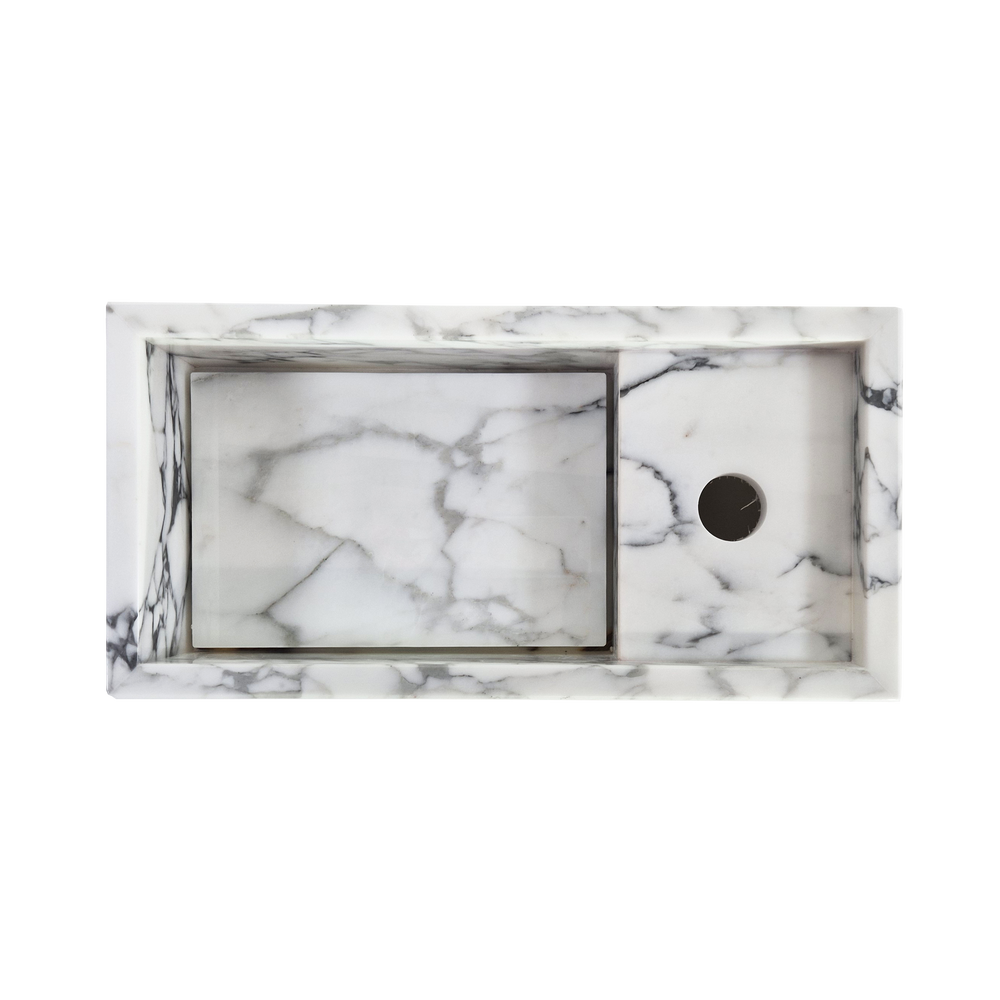 Plate fontein Arabescato Corchia 40