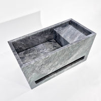 Plate fontein Grigio Trambiserra, met handdoekrail