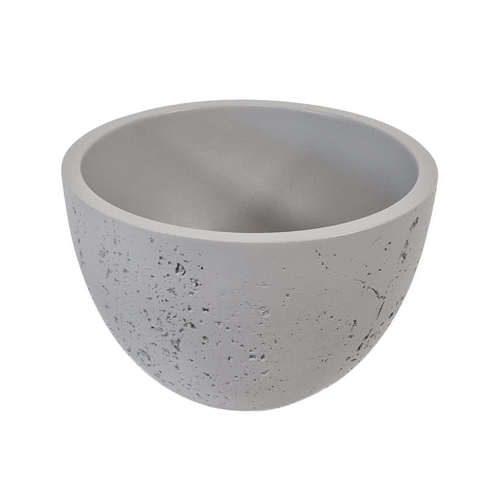 Concrete mini washbasin bowl round