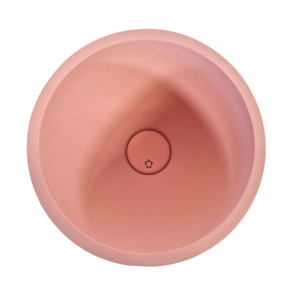 Concrete mini washbasin bowl round