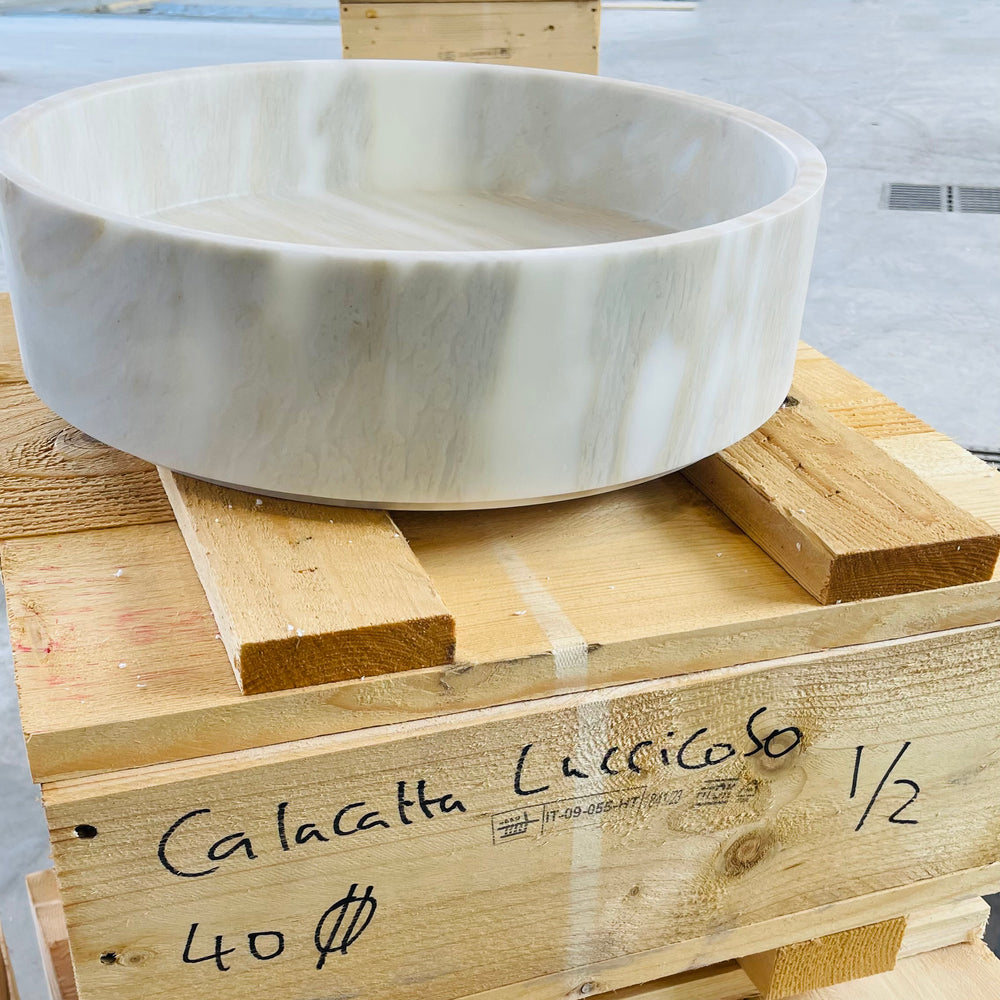 Rocky rond Calacatta Luccicoso