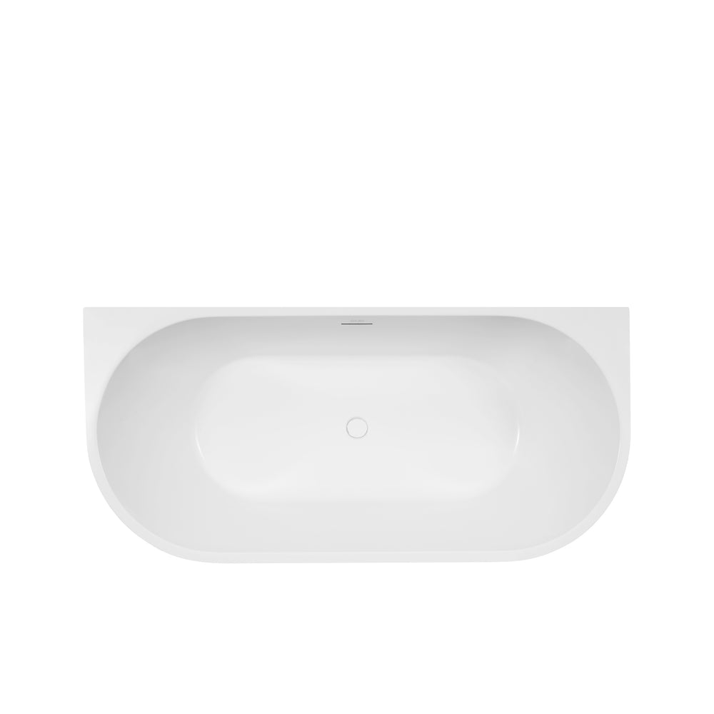 Acrylic back to wall bath Type 01