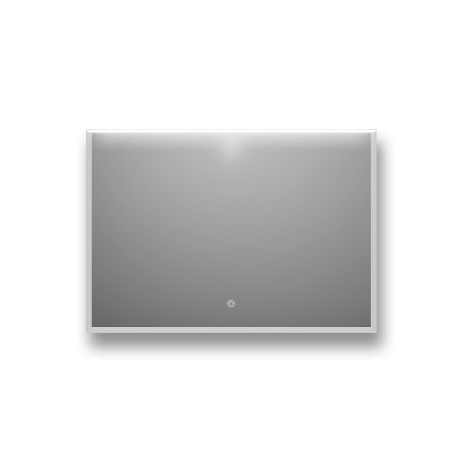 Tuvalu spiegel, rechthoek met verlichting en verwarming wit