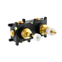 Tuvalu thermostat 2-way diverter, 2 hole set