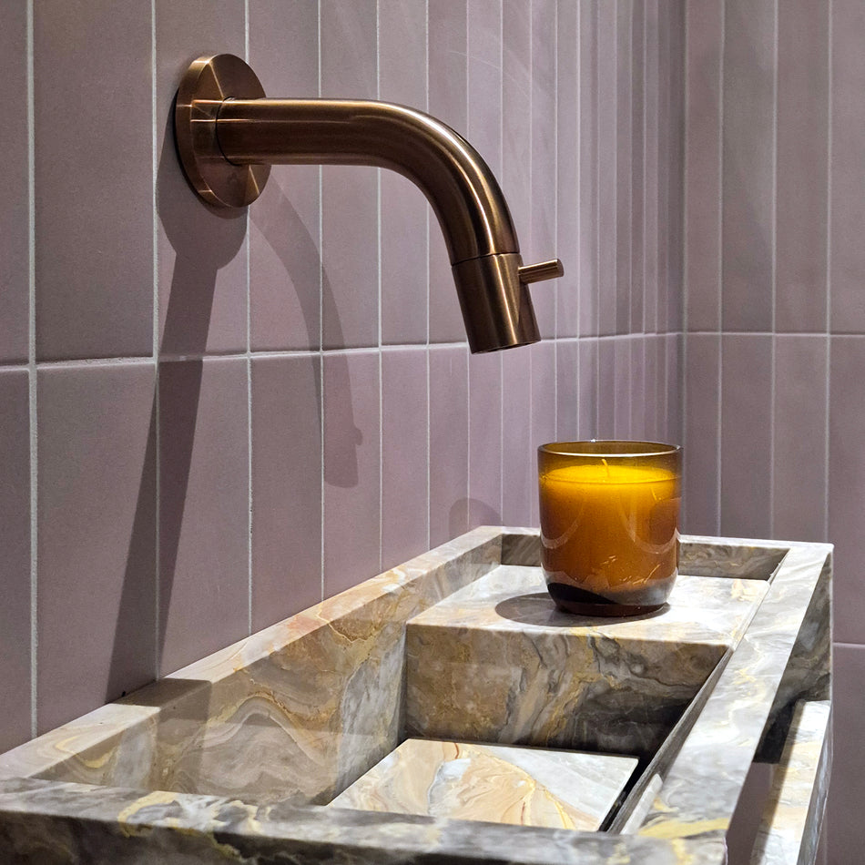 Tuvalu fonteinkraan, wandmontage