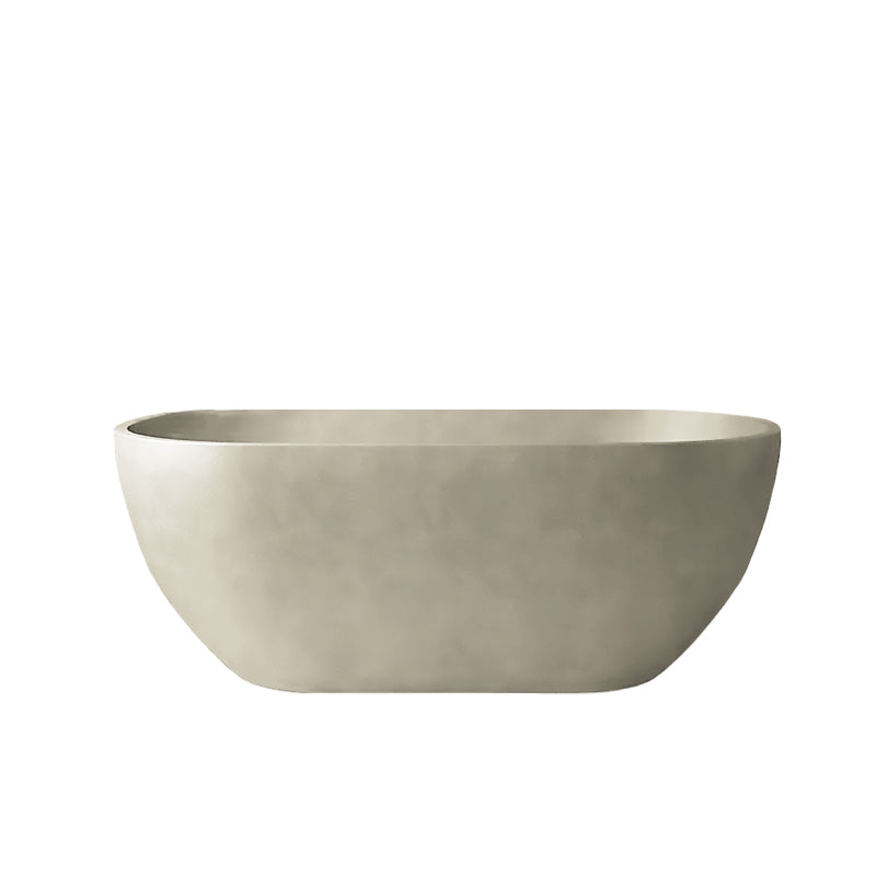 Concrete freestanding bath