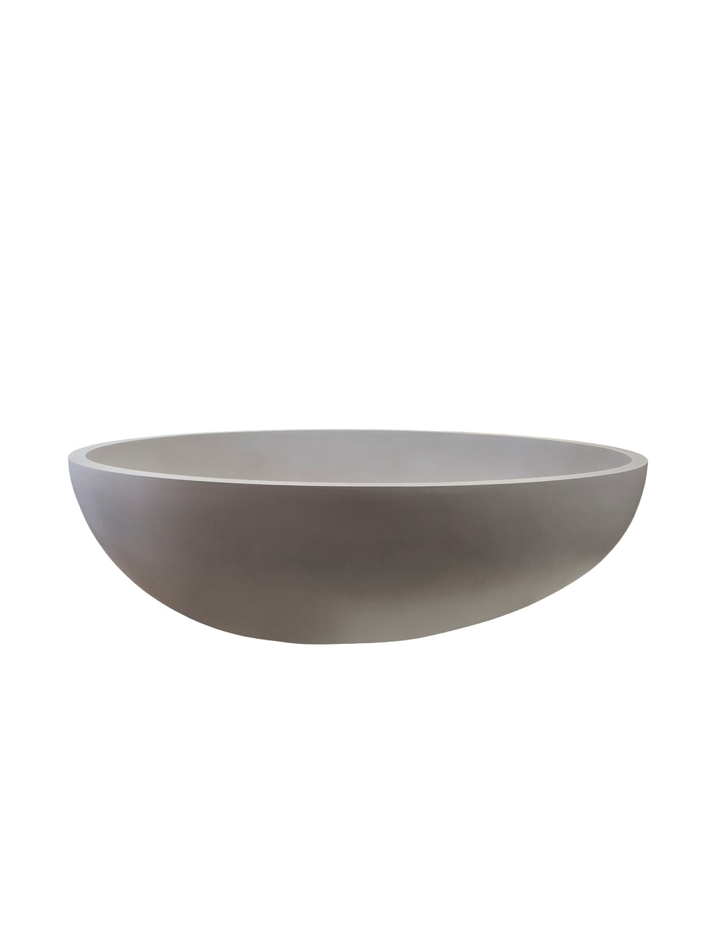Concrete freestanding bath organic
